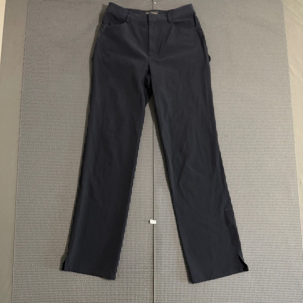 Banana Republic Stretch Navy Blue Straight Leg Pants Women Size 2